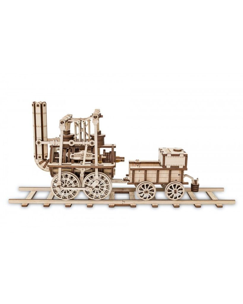3D drevený model - Lokomotíva 40 cm Obrázok produktu 5