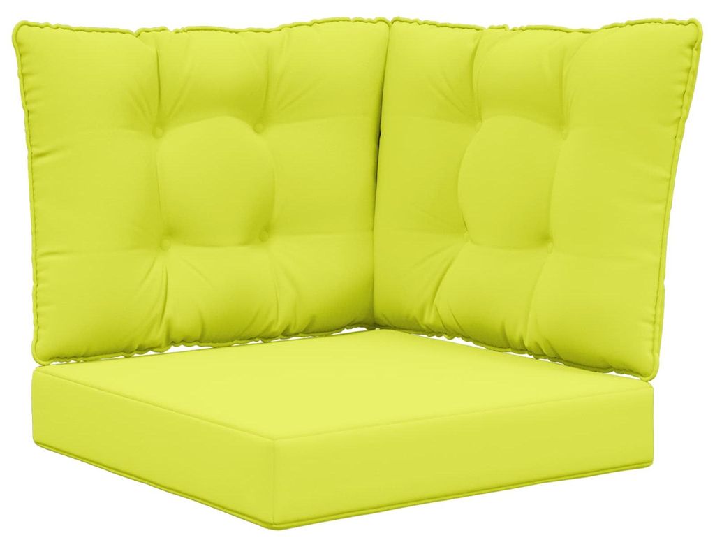 vidaXL Sofakissen für draußen 3 pcs Grün Polyester