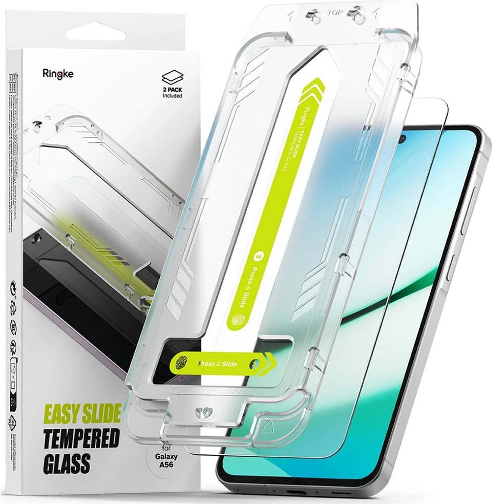 Szkło Hartowane Ringke Easy Slide 2-Pack Galaxy A56 5G Zdjęcie produktu 