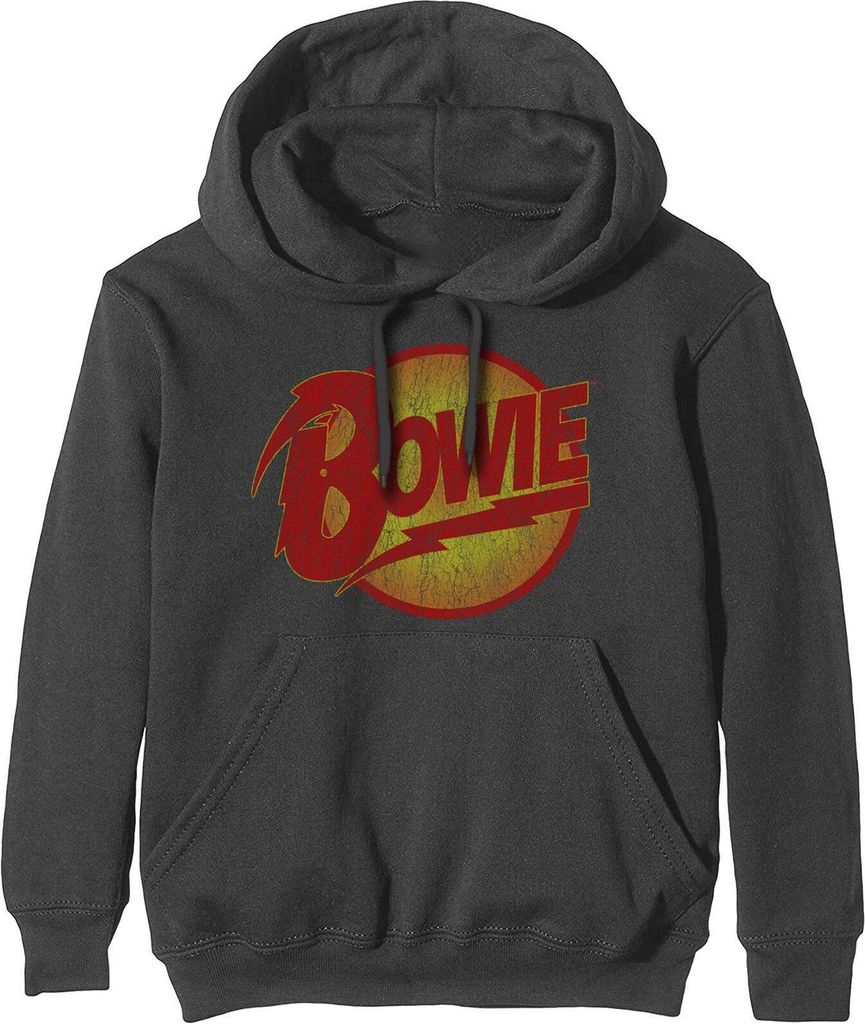 David Bowie - "Diamond Dogs" Kapuzenpullover Logo für Herren/Damen Uni RO1451 (L) (Anthrazit)