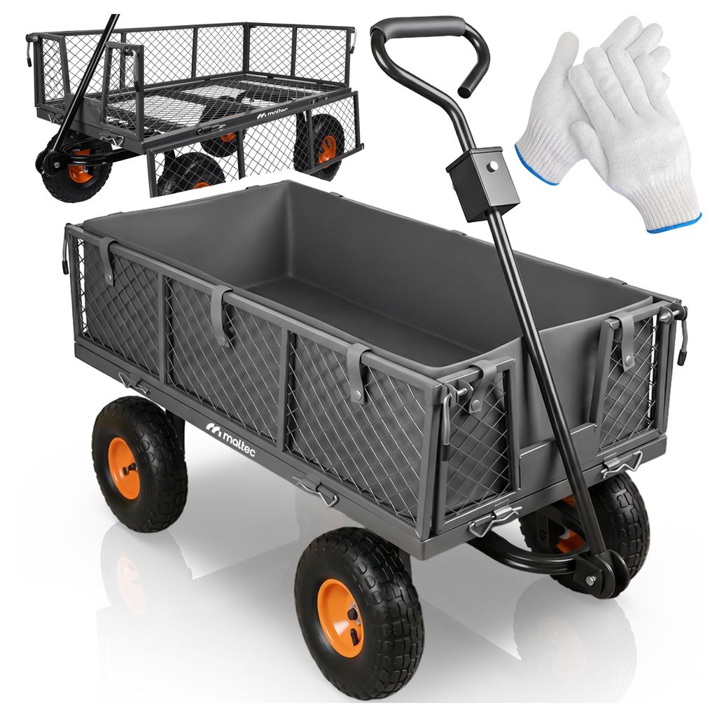 Gartenwagen Transportanhänger Handwagen bis zu 400kg, 100L Produktbild 