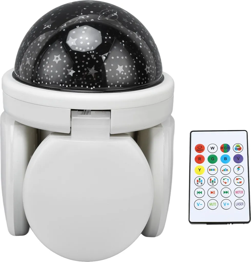 Plafonnier Musique LED E27 48W - Éclairage Couleur avec Haut-Parleur