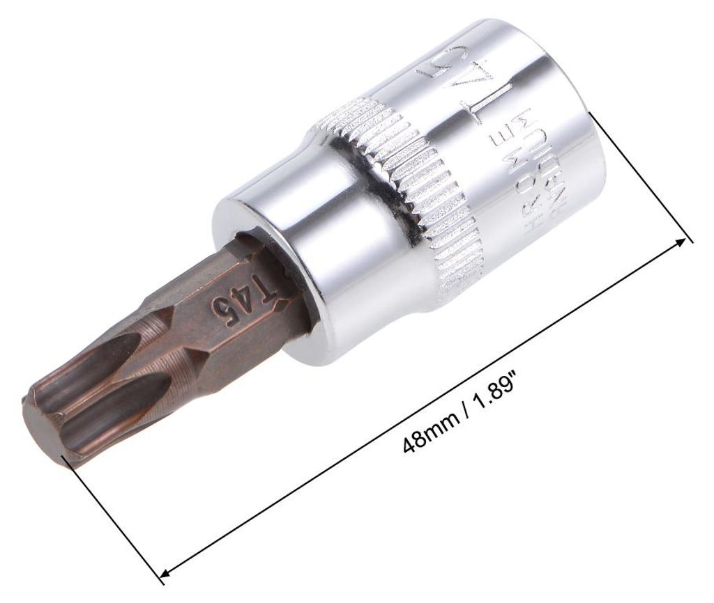 Schraubendreher 3/8" Antrieb x T45 Torx Bit Einsatz, S2 Stahl CR-V Eins?tze 38 mm L?nge (nur fš¹r Handgebrauch)
