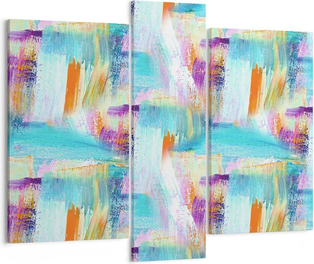 Bild auf Leinwand - Leinwandbild - Abstraktion modern - 95x80cm - Wand Bild - Wanddeko - Wandbilder - Leinwanddruck - Bilder - Kunstdruck - Wanddek...