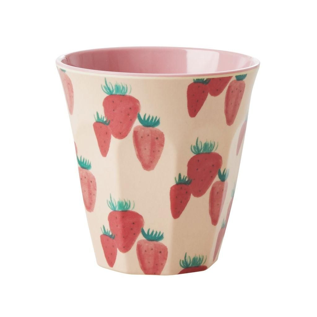 Rice - Melamin Becher - Strawberry / Erdbeeren - 250ml Produktbild 