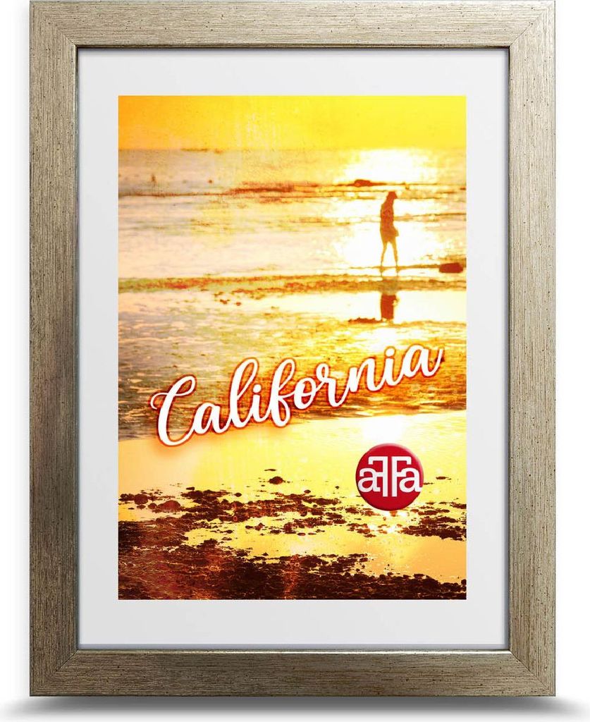 FrameFactory Bilderrahmen California 21x29 7cm Champagner Acrylglas DIN A4