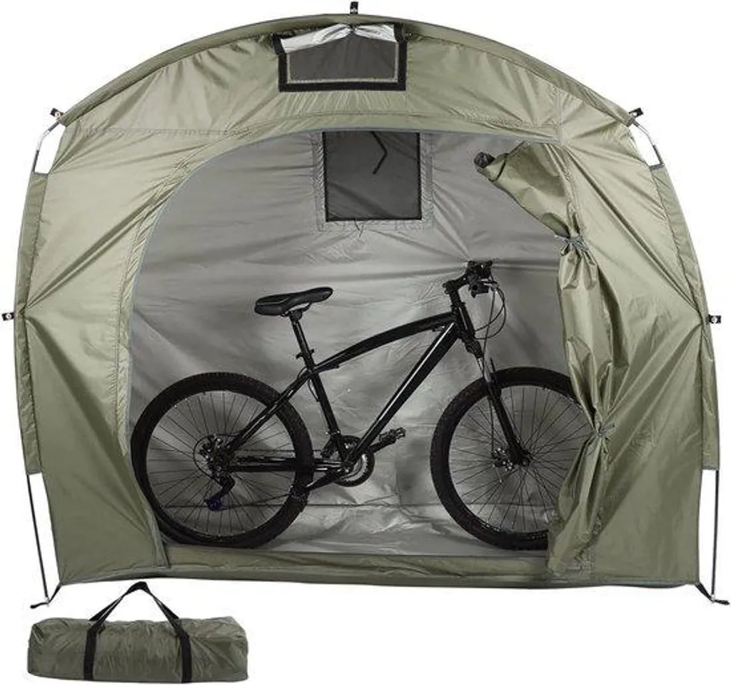 Abri de jardin pour vélos type tente réutilisable étanche pour 2 cycles