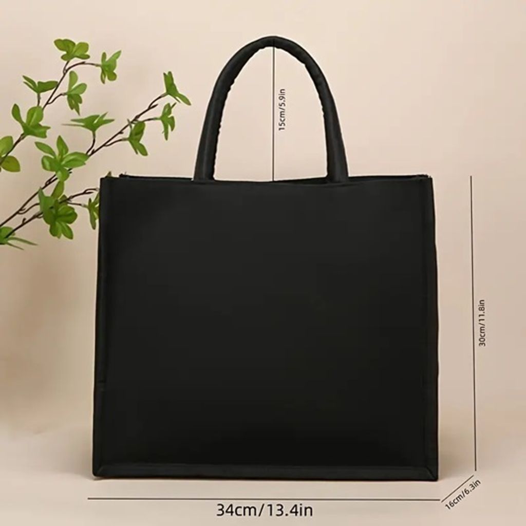 GKA 2 Stück Taschen Einkaufstasche schwarz mit Produktbild 3
