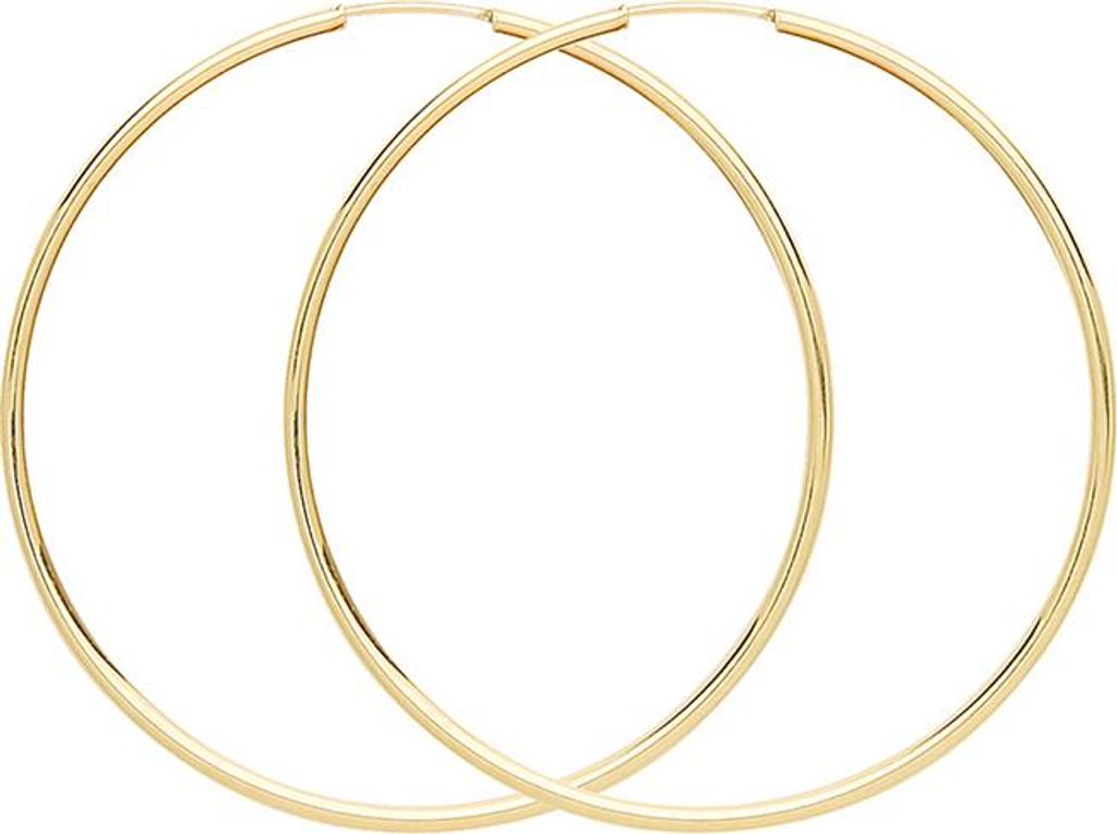 9 Karat (375) Gold Damen - Schlafer / Sleeper Ohrringe - 37mm; TRS38029