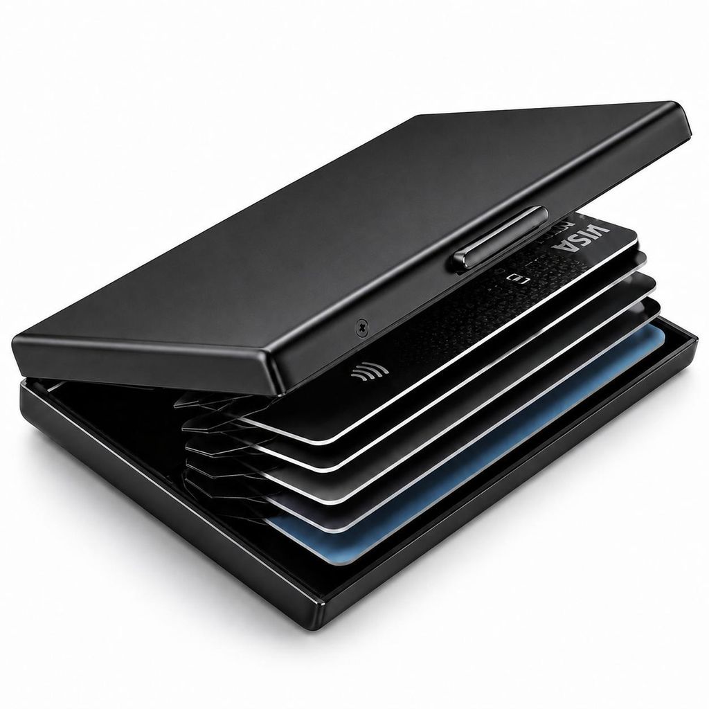 Kreditkartenetui RFID Aluminium Slim Wallet Kartenetui Produktbild 