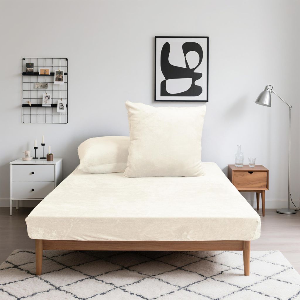 Flanell-Spannbettlaken Winter Microfaser extra weich & warm beidseitig angeraut 30 cm Steghöhe, 360°-Gummizug, pillingarm & pflegeleicht, Größe...