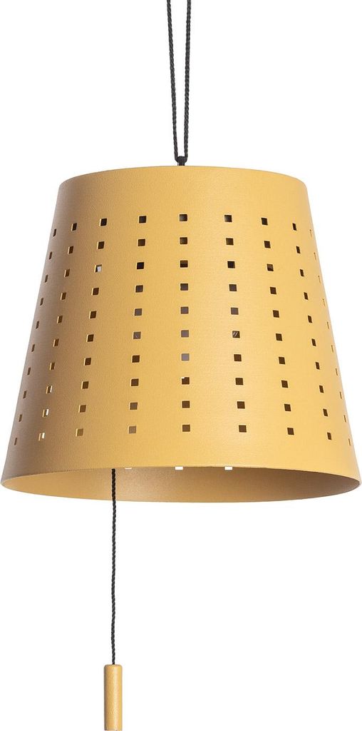 LED Pendelleuchte Solar Außen 3W Metall Banate Sandgelb