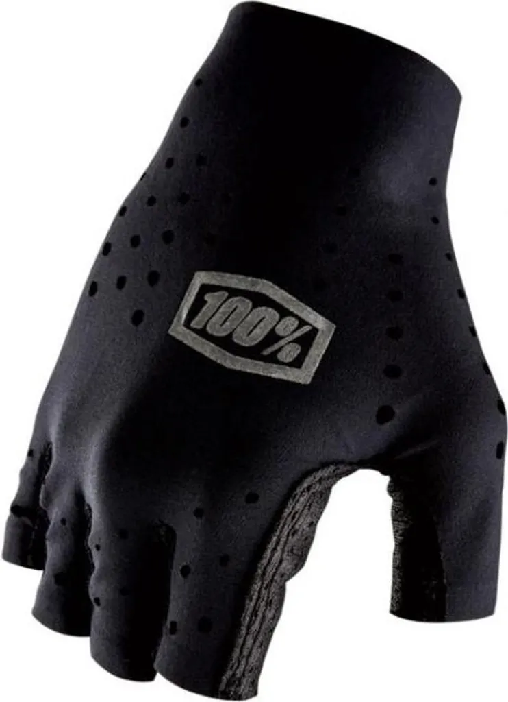 Gants à doigts courts 100% Sling Gris : Gants de cyclisme ultra-légers