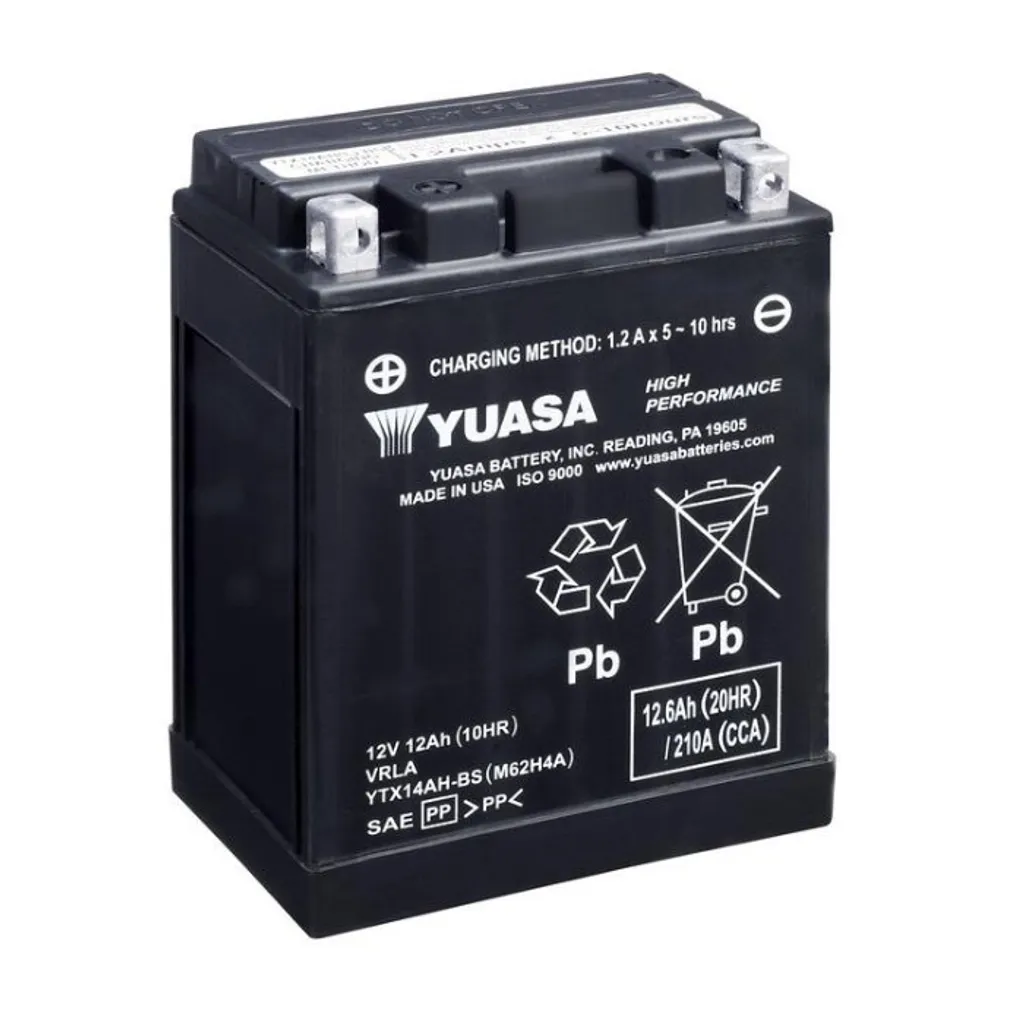 Évitez les pannes avec la batterie YTX14AH-BS 12Ah YUASA haute fiabilité
