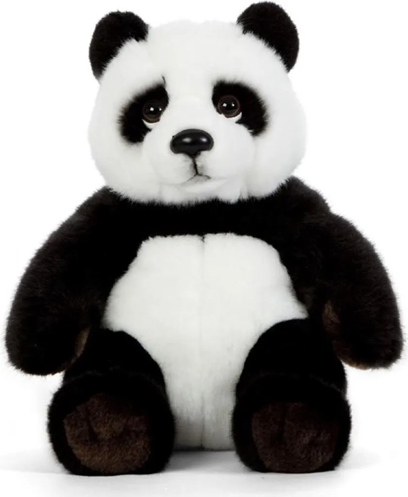 Peluche Panda Réaliste Living Nature - Finition Main et Pelage Soyeux