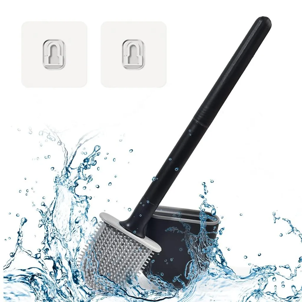 Brosse de toilettes design noir pour une salle de bains saine et chic