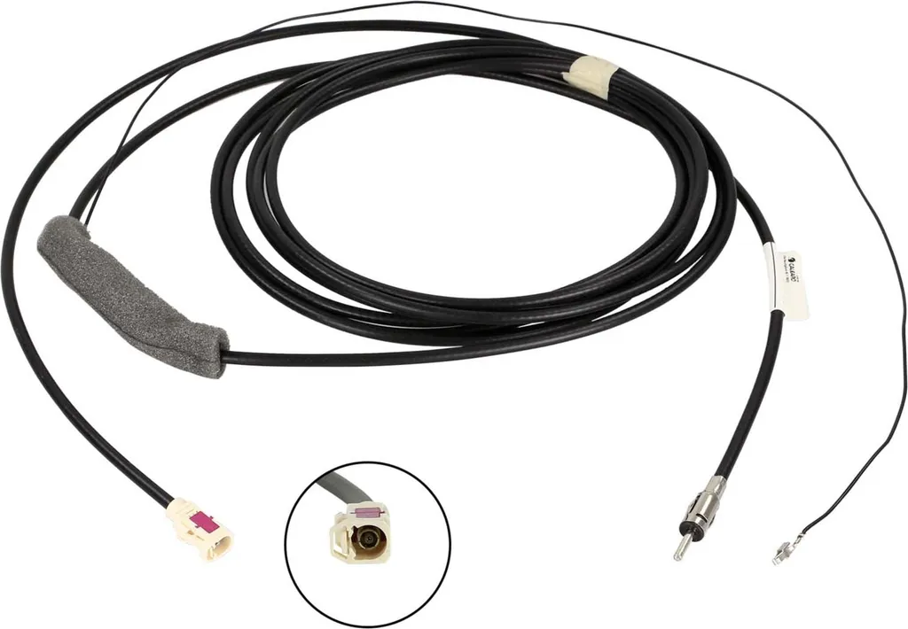Câble Antenne Fakra B vers DIN 5m Blindé avec Injection de Courant
