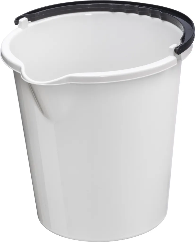 Seau plastique 5L Vancouver anthracite robuste pour ménage sans effort