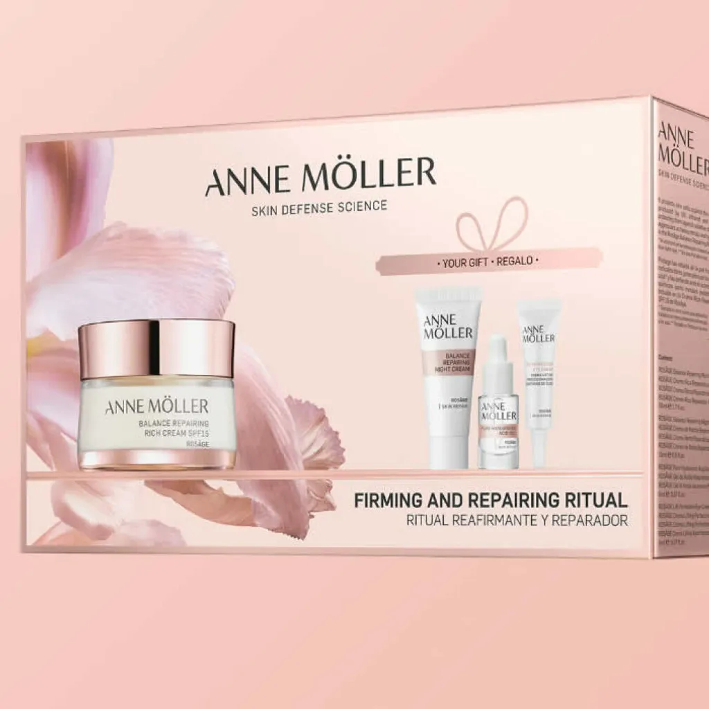 Solution Peau Mature Anne Möller Rosage Day Rich Cream 50ml Set 4pcs