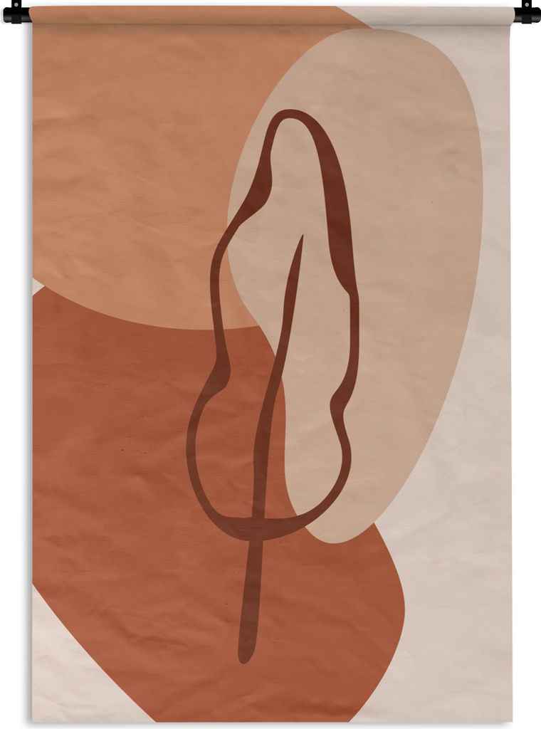 MuchoWow Wandteppich Wandbehang Sommer - Blatt - Flecken 60x90 cm Tapisserie Dekoration Wandtuch - Foto-Teppich - Abwaschbar