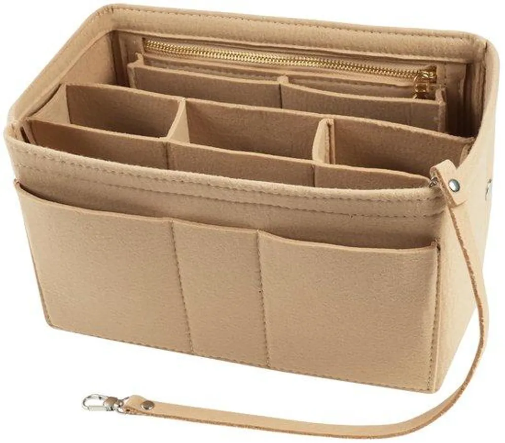 Organiseur de sac à main multi-poches en feutre léger pour sac femme