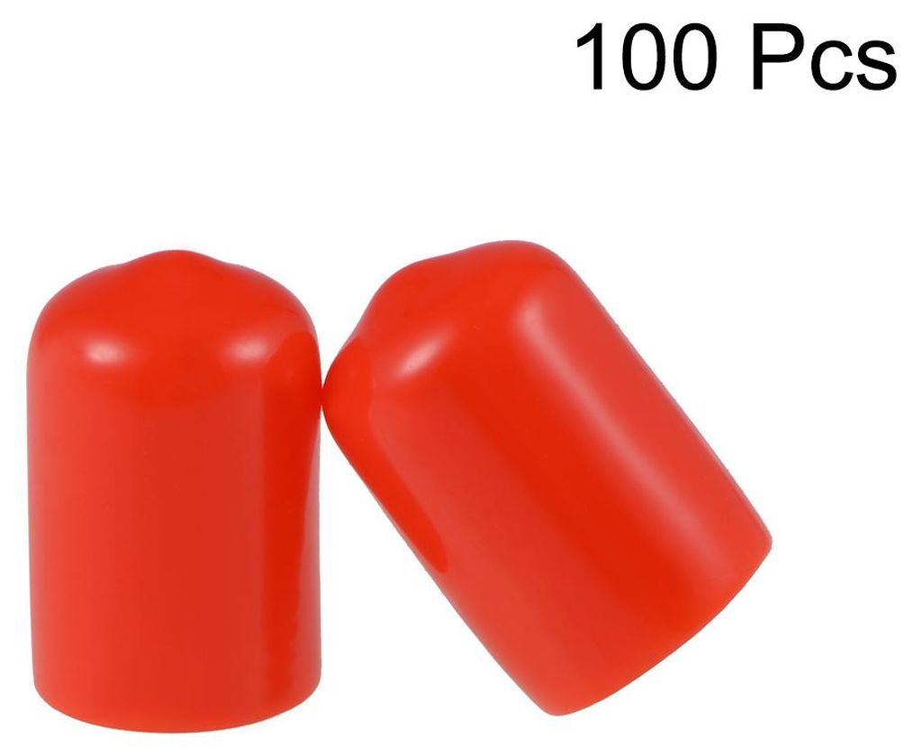 100 Stš¹ck Gummi Endkappen 12mm Innendurchm. Gummikappen Runde Schutzkappen Gummi Abdeckung Stopfen M?belgleiter Bolzen Gewindeschutz fš¹r Schr...