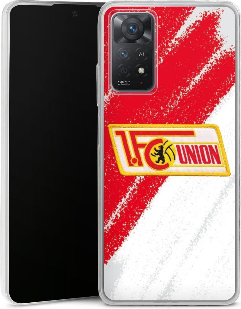 DeinDesign Slim Hülle für Xiaomi Redmi Note 11 Pro 5G Silikon Case Ultra Dünn Handyhülle 1. FC Union Berlin Logo Offizielles Lizenzprodukt