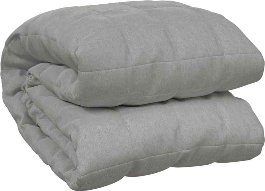 vidaXL Koc obciążeniowy szary 200x200 cm 9 kg tkanina Zdjęcie produktu 