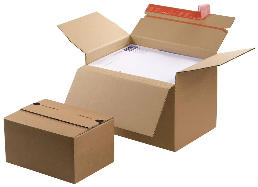 Carton hauteur variable ColomPac fond automatique 312x223x224mm marron