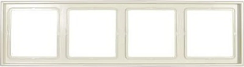 Cadre Jung LS 990 crème-blanc LS984W : regroupez 4 prises avec élégance