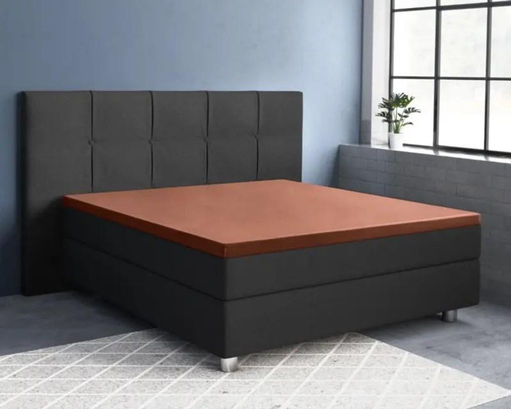 Primaviera Deluxe Topper Satijn Spannbettuch braun 90 x 200 cm