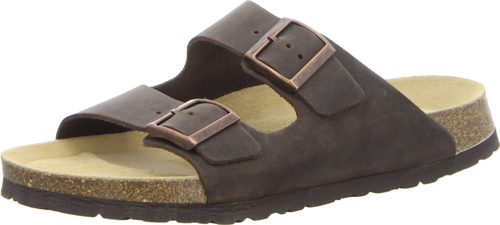 natural sense Pantoletten Natural Sense Herren 31323032303739 Braun 41 EU