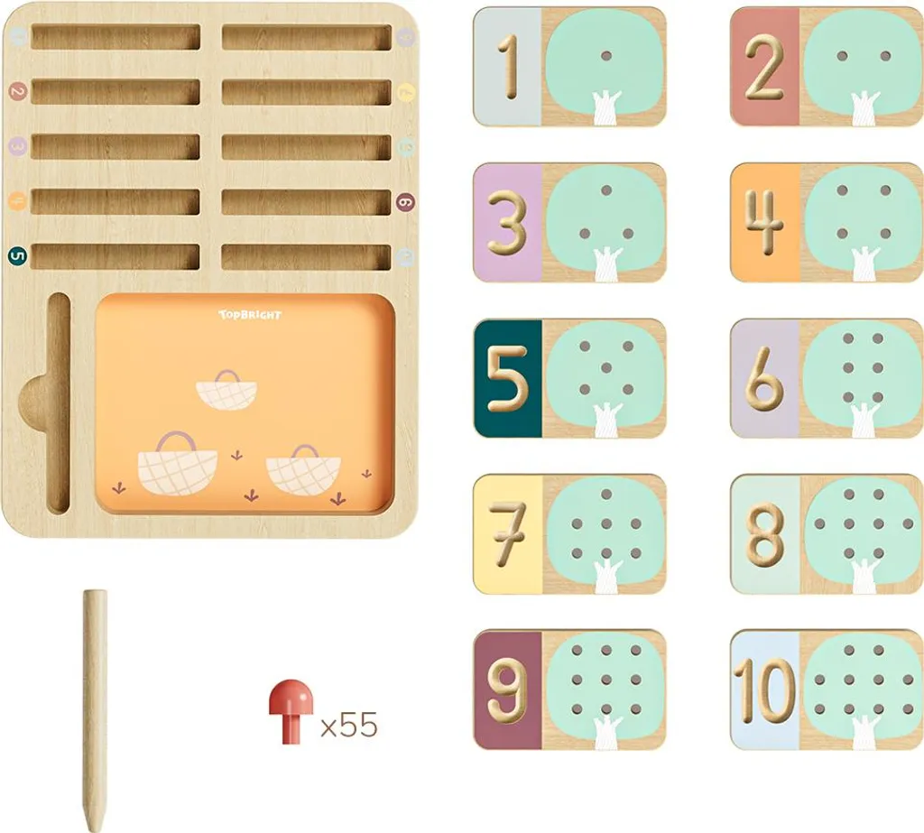 Apprendre à Compter et Écrire : Jeu Magnétique Obstbaum dès 3 ans