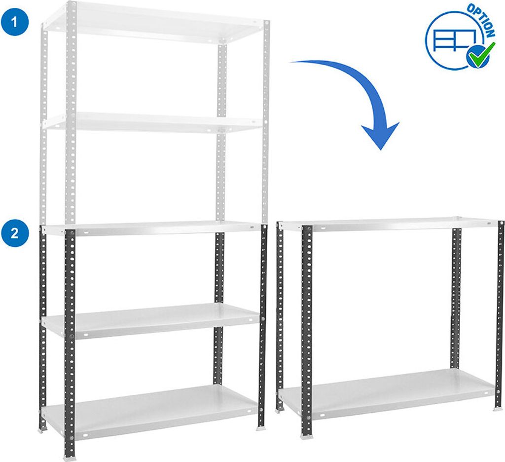 Simon Rack Comfort 5/500 Metallregal 1800x900x500 Mm One Size