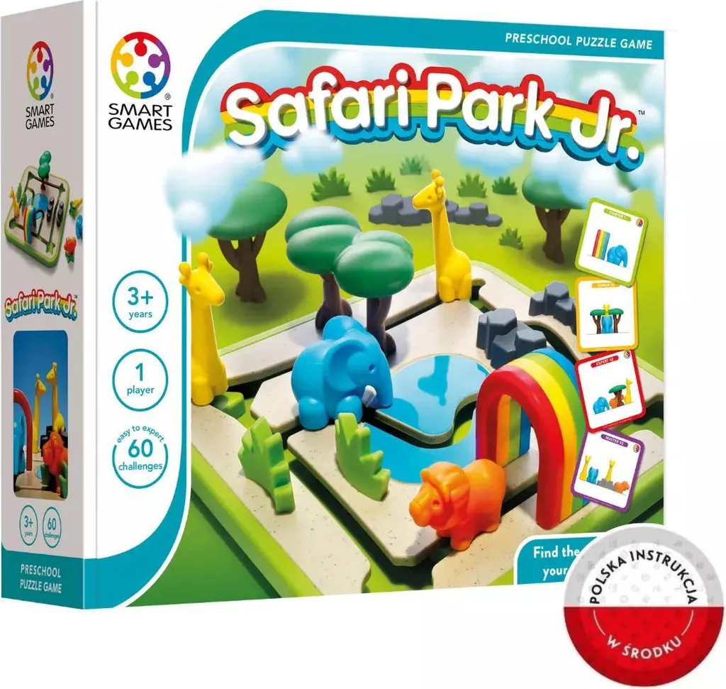 Casse-tête Safari Park Jr Smart Games - Jeu Éducatif en Plastique Robuste