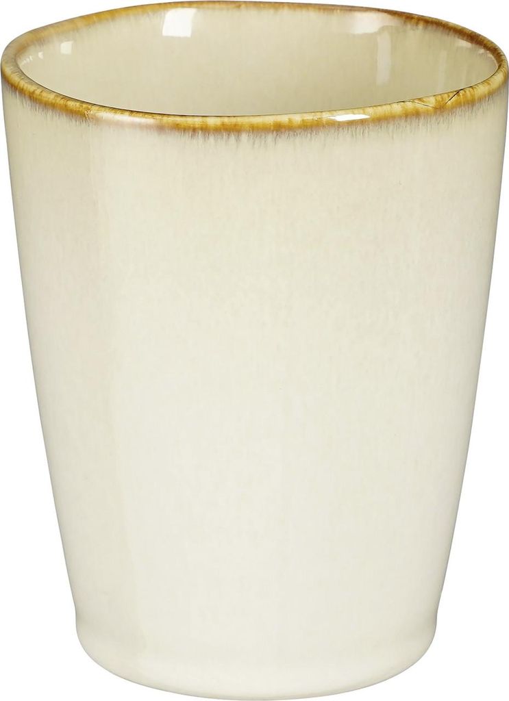 Mica Decorations Becher Racco stoneware 10 x 8,5 cm beige Produktbild 
