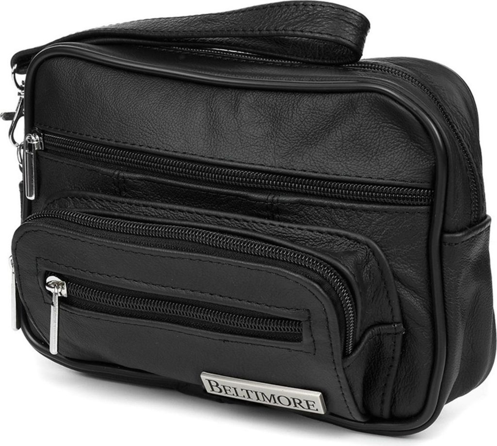Herren Lederhandtasche für Dokumente, Premium Kosmetiktasche, Beltimore
