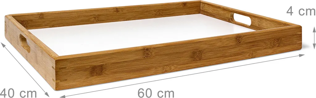 Table de Canapé 72 cm pour Ordinateur et Repas - Plateau Bois et Bambou Zen
