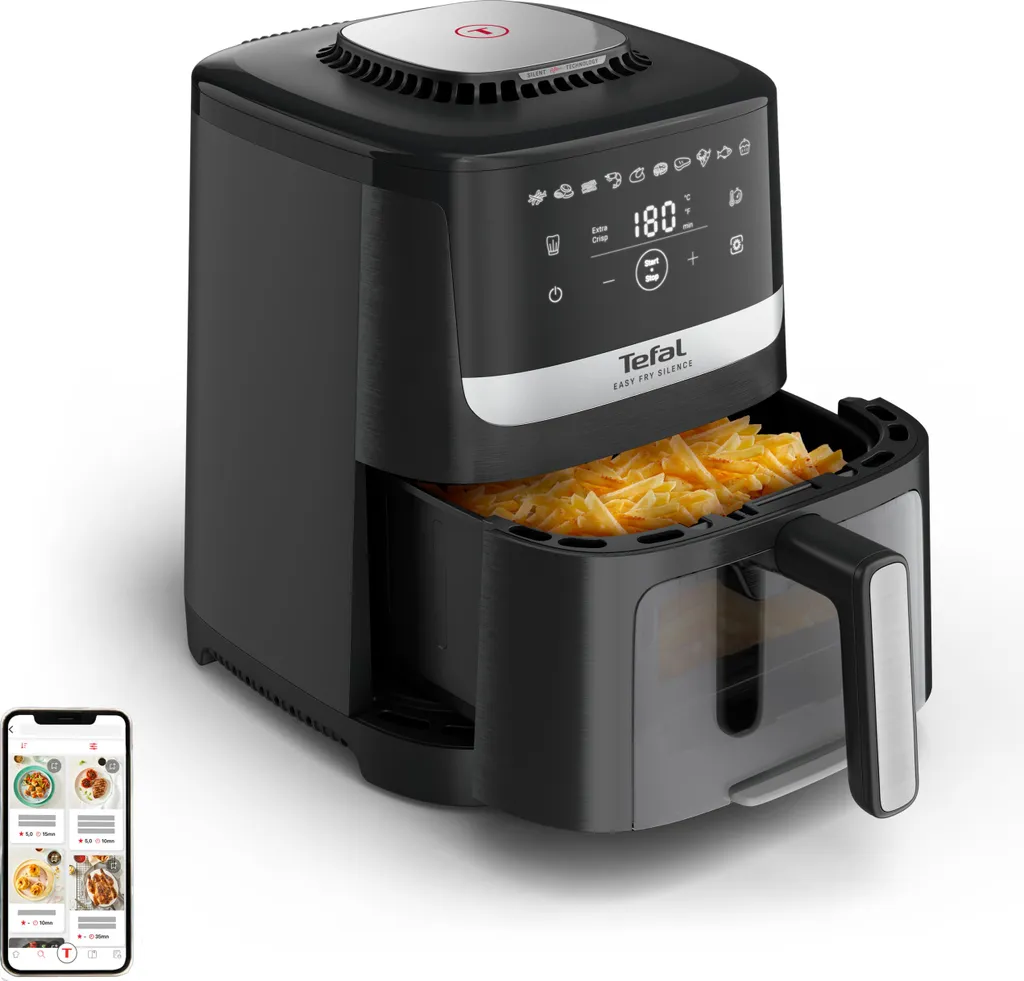 Tefal Easy Fry Silence 5L : Friteuse à air silencieuse et grande capacité