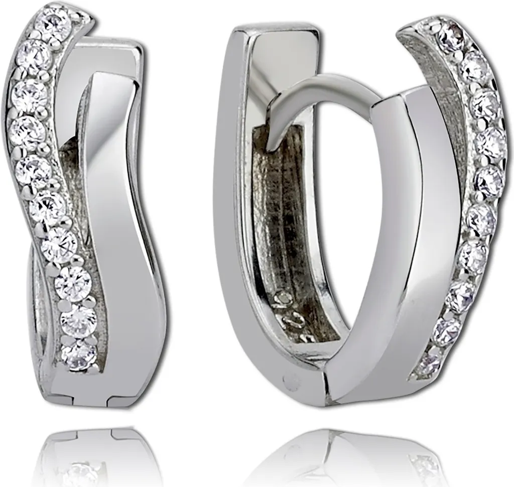 Balia Boucles d'oreilles Argent 925 blanc 1,2cm D2BAO0018SW chic