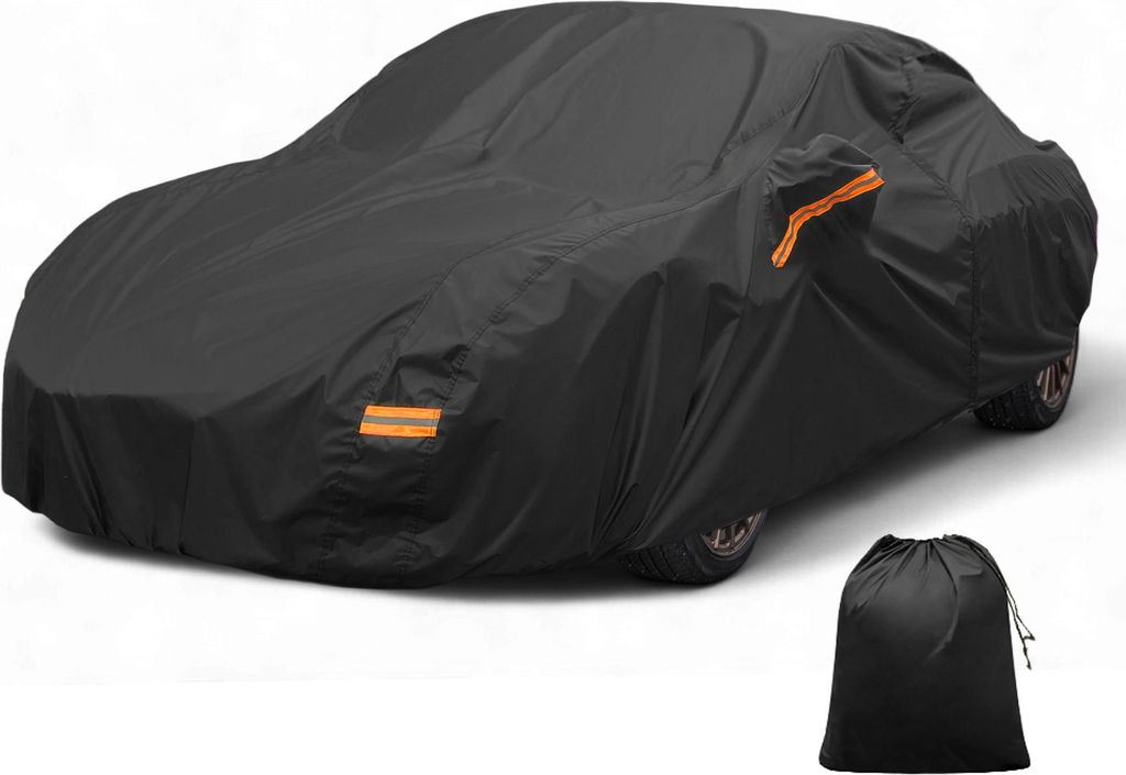 Autoabdeckung fš¹r Toyota GR86 Aluminiumfolie Outdoor Vollgarage Allwetter Wasserdicht Winddicht Sonnenregen Schnee Schutz mit Fahrertš¹r Rei?v...