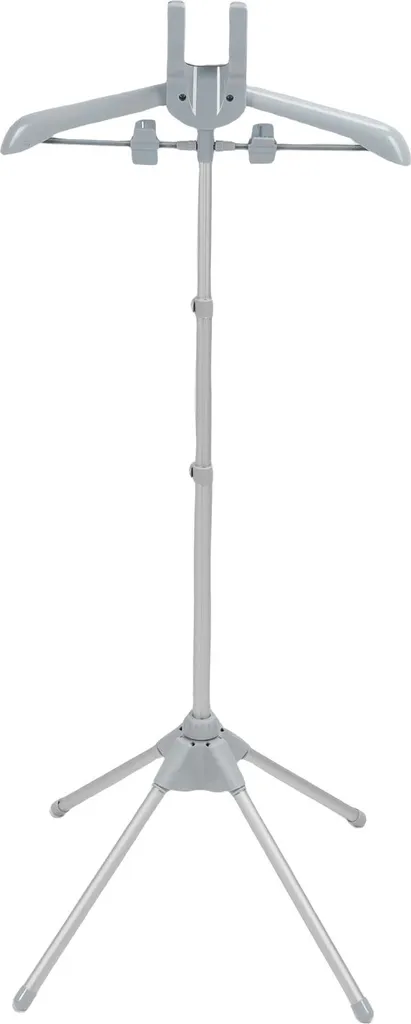 Support de repassage réglable en hauteur avec système de pliage compact