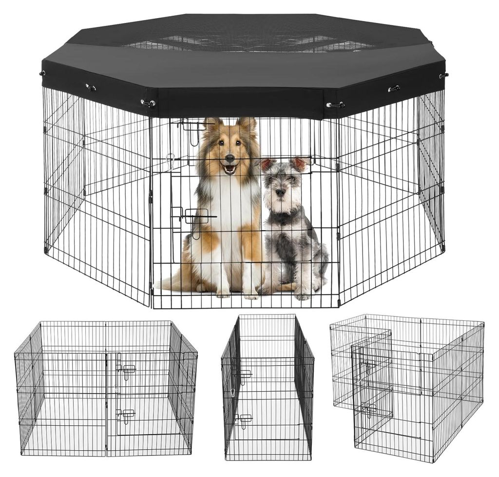 VEVOR ohrádka pre psov, 8 ks panelov 76 x 61 cm (v x š), Obrázok produktu 