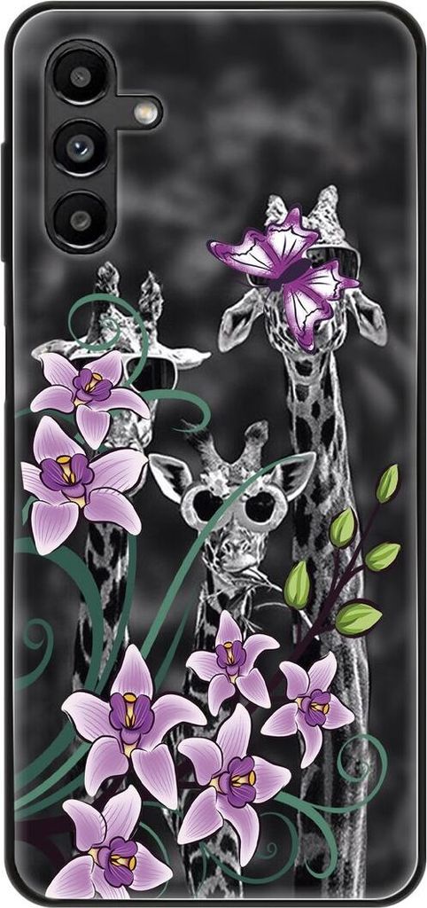 König Design Hülle kompatibel mit Samsung Galaxy A13 5G Kunststoff Soft Handyhülle - Handy Case Lotusblume