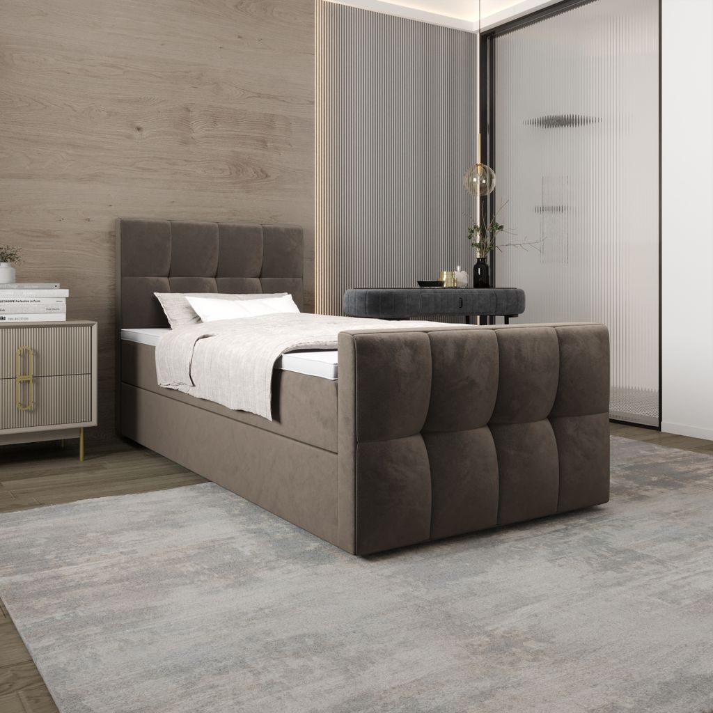 Boxspringbett MANHATAN 90x200 Monolith 15