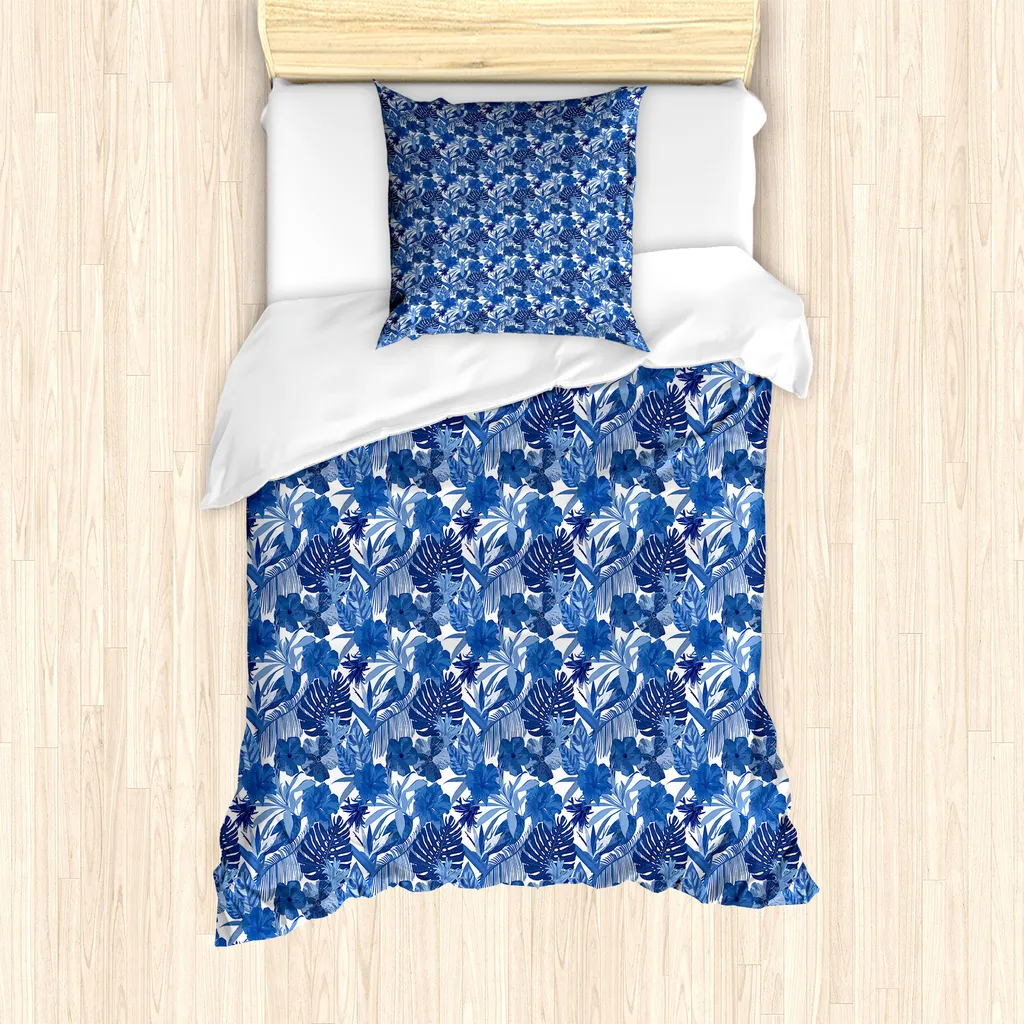 Set Copripiumino ABAKUHAUS 135x200 Anallergico | Microfibra Soft Blu