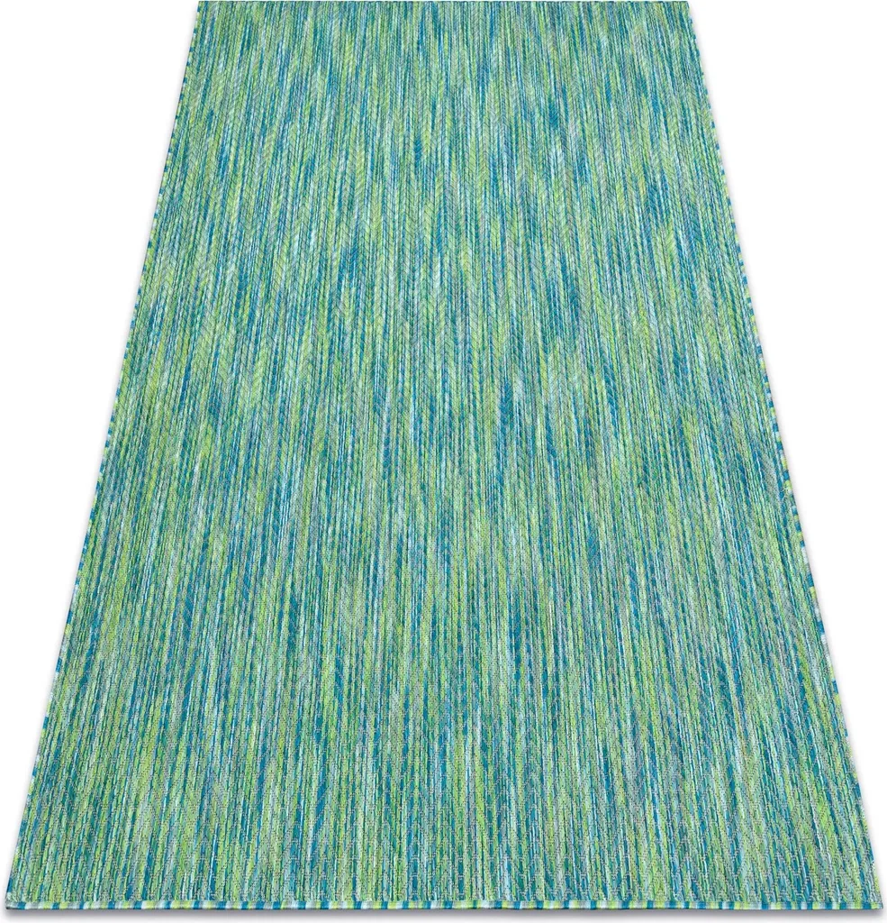 Tapis moderne FISY SISAL 20776 Zigzag bleu mélangé en taille 140x190 cm