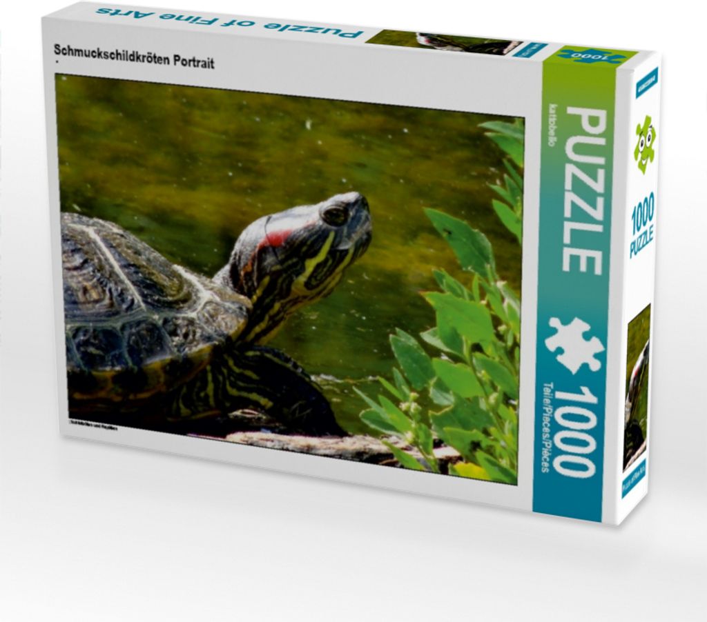 Calvendo Schmuckschildkröten Portrait 1000 Teile Puzzle quer 640x480mm, CALVENDO; 7305540