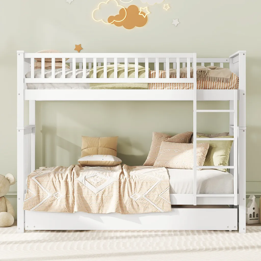 Lit superposé 90x200 avec lit gigogne : la solution pour petits espaces - 2
