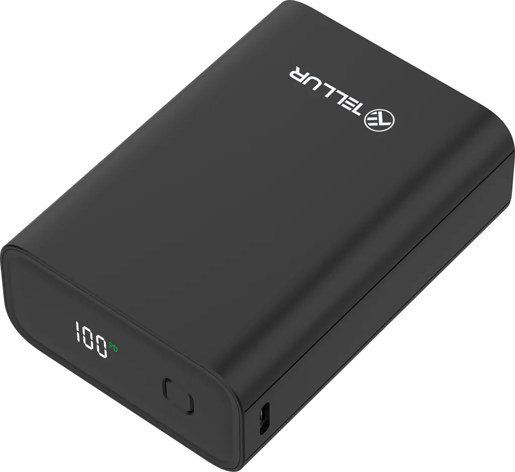 Chargeur Portable 20000mAh Tellur PD702 22.5W avec Écran LCD Noir